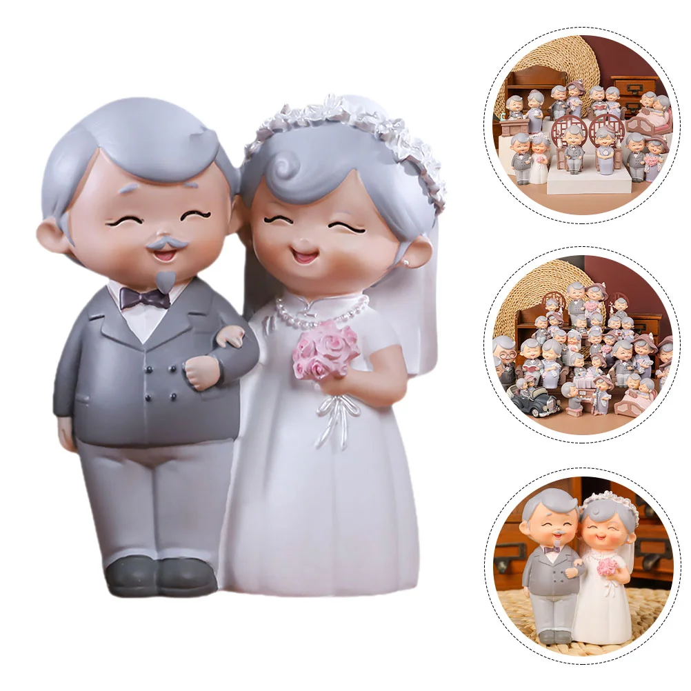 

Old Man Granny Ornaments Grandmas Christmas Gifts Couple Figurine Couples Wedding Decorations Grandparents Statue Great