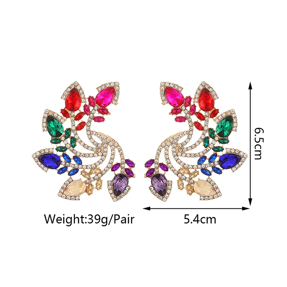 Женские серьги-гвоздики в богемном стиле большие геометрические серьги на