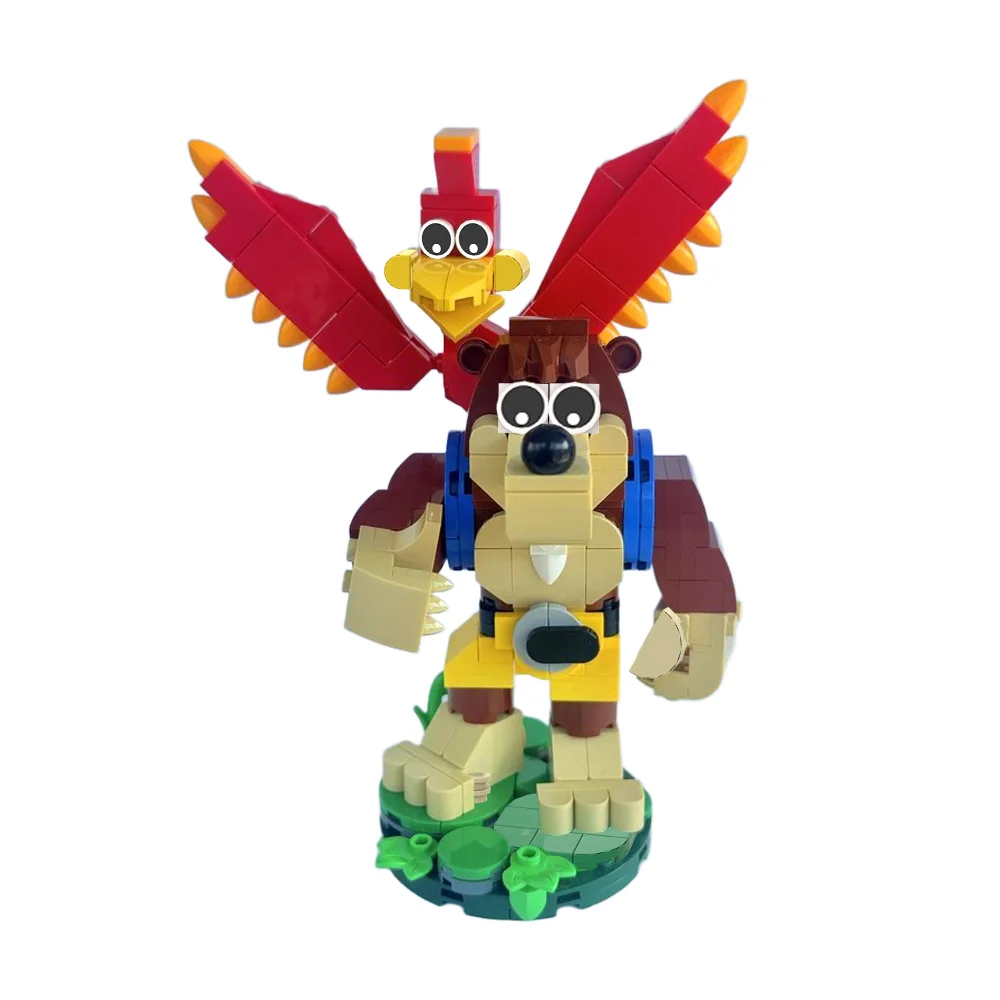 Фото MOC Banjo Kazooie Brickheadz модель строительные блоки игровая фигурка банджо и Kazooie мультфильм птицы животное кукла кирпичная игрушка в подарок №4