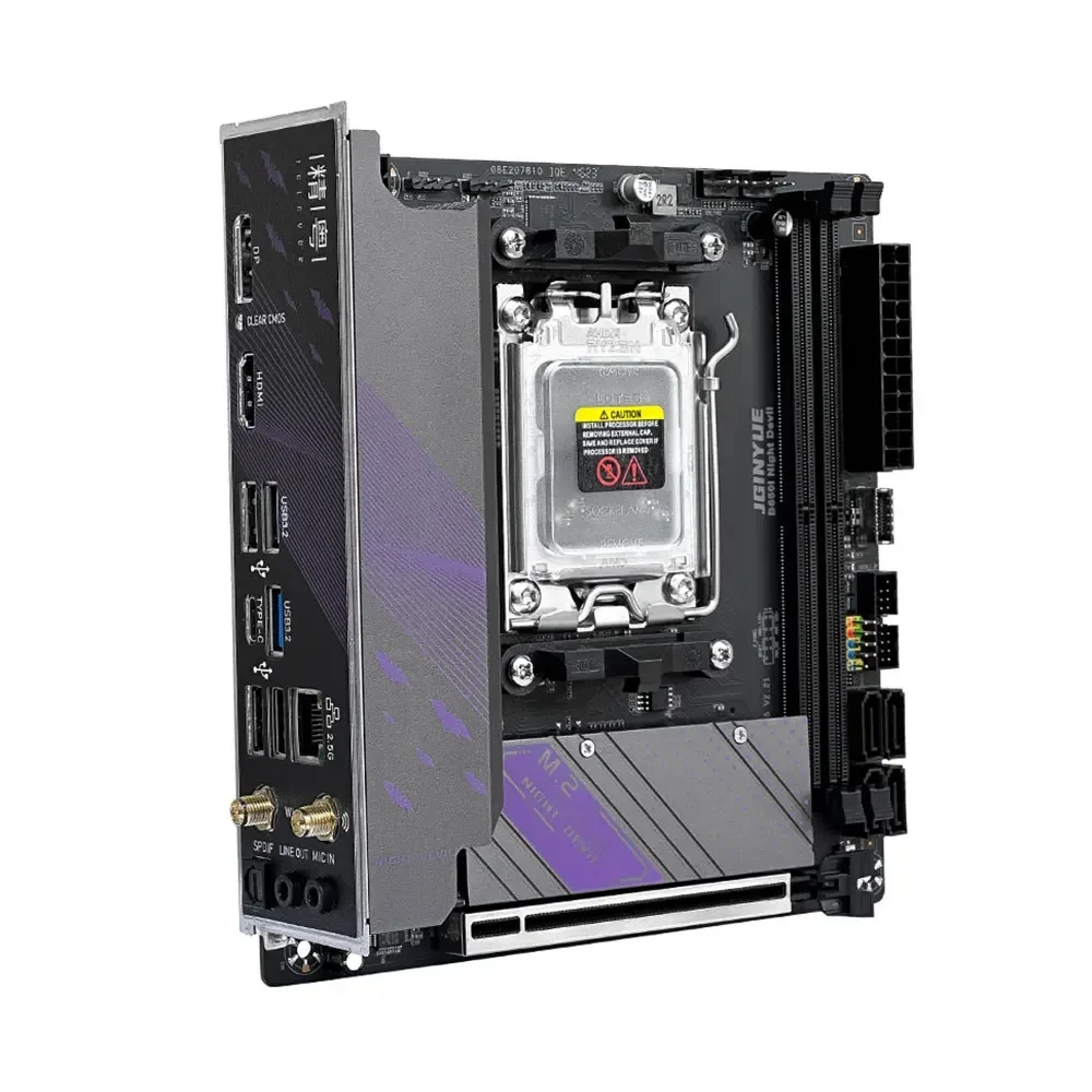 Материнская плата JGINYUE AM5 поддерживает процессор серии AMD Ryzen 7000 двухканальная