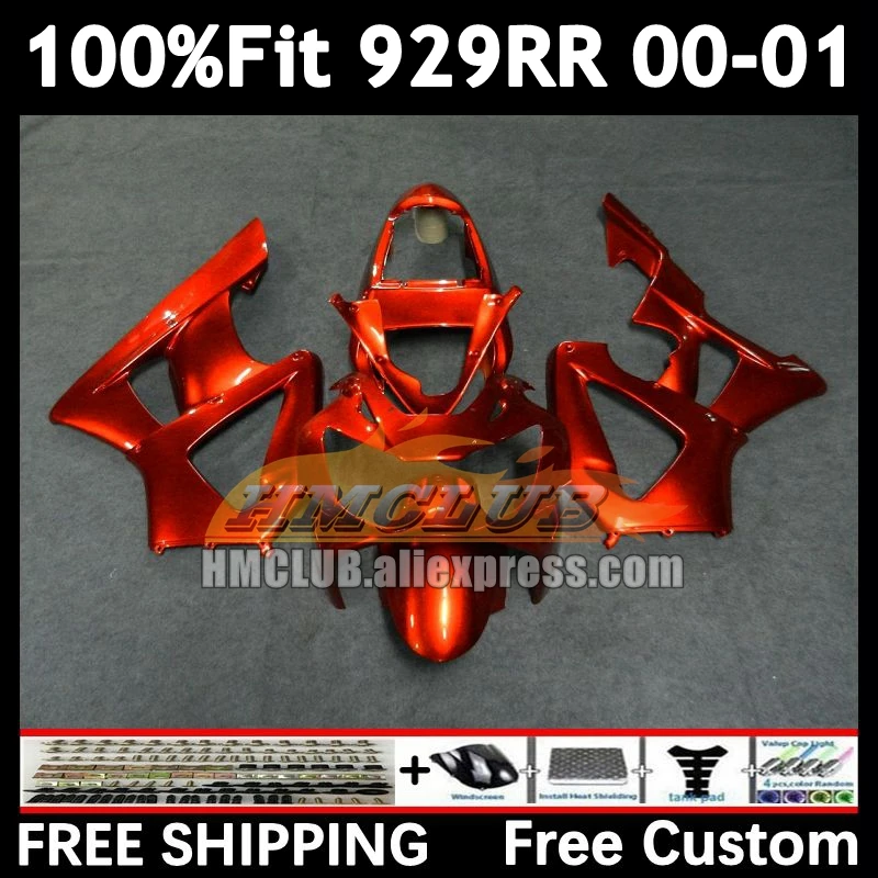 Инъекционный обтекатель для HONDA CBR900RR CBR 929RR глянцевый оранжевый 929 900 900RR 74No.06 CBR900