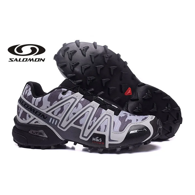 Free Shipping Salomon Speed Cross 3 CS III Men Sneakers Red Man Breathable Flats  Men Running Shoes Trainers