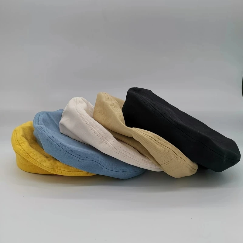 Французские восьмиугольные хлопковые береты с козырьком