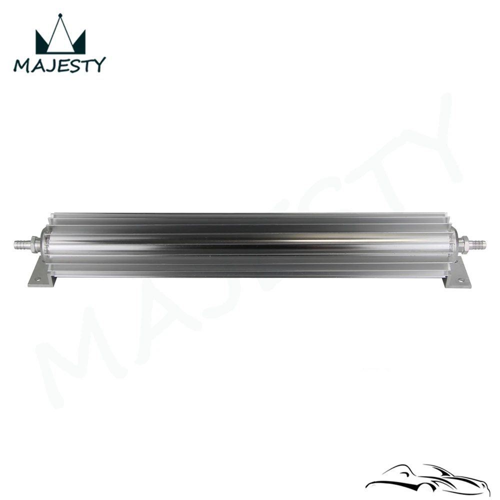 

Universal 18'' Aluminum Single Pass Finned Transmission Oil Cooler W/Fittings