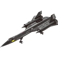bricklink ww2 military aircraft sr 71 blackbird reconnaissance airplane weapon model building blocks toys for children boy gift
