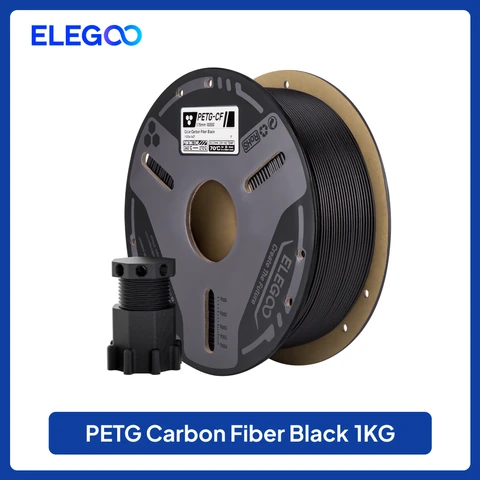 ELEGOO Углеродное волокно PETG нить 1.75 мм черный серый 1 кг
