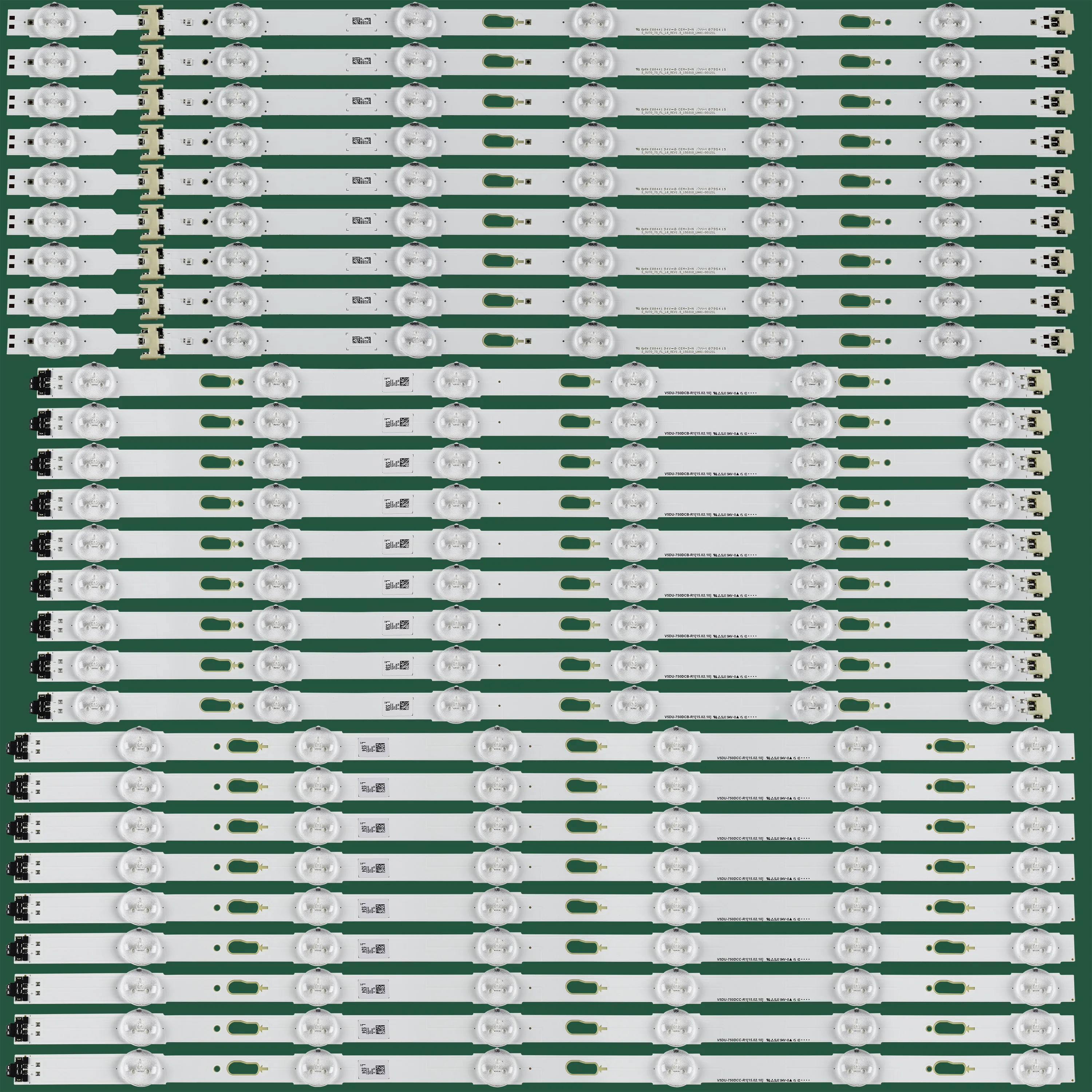 Новинка 27 шт./компл. Светодиодная лента для Samsung UN75MU6300 UN75JU6500 V5DU-750DCA-R1 V5DU-750DCB-R1