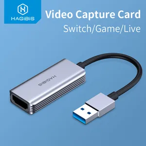 Карта видеозахвата Hagibis USB 3,0, 4K HDMI, запись видео игр, для PS4, видеокамеры, переключателя, прямой трансляции