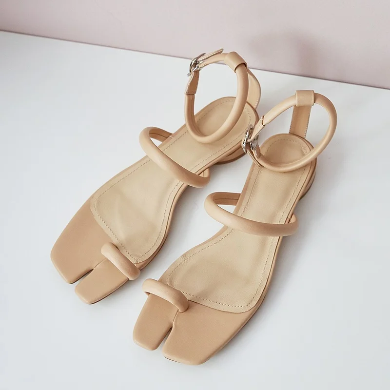 

roman style summer shoes women leather sandals buckle fashion sandals open toe flat heel party dress casual shoes sexy flip flop