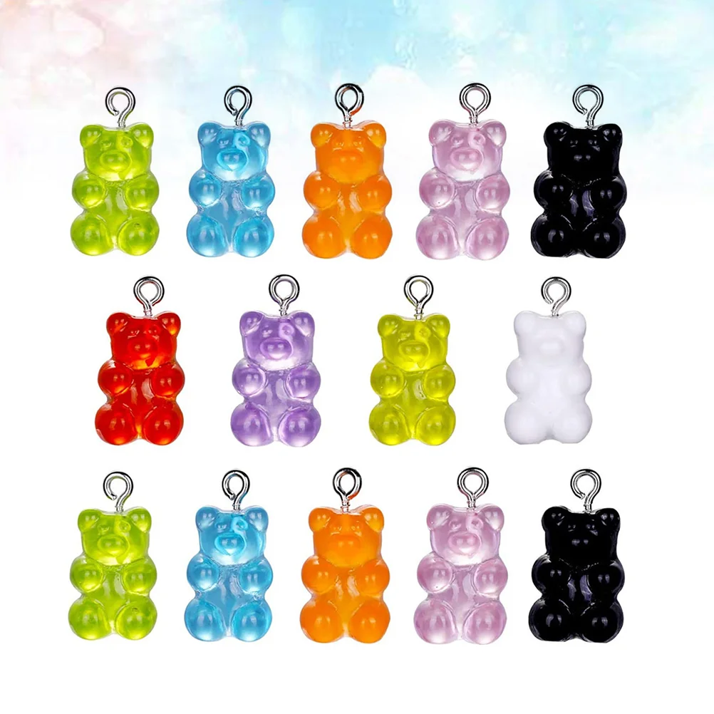 

70 Pcs Chokers Kids Resin Pendant Charm Necklace Little Keychain Chains Jewelry