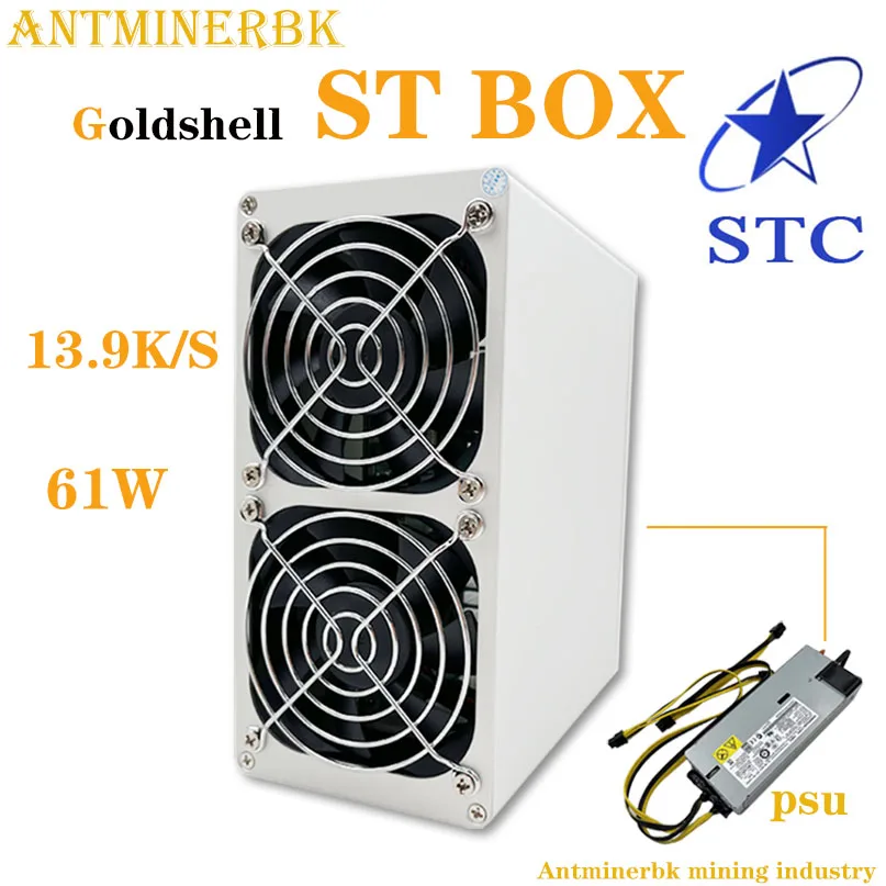 

in stock Goldshell ST-BOX 13.9K/s 61W CryptoNight-STC STC ASIC miner with PSU better than Antminer s9 R4 Innosilicon