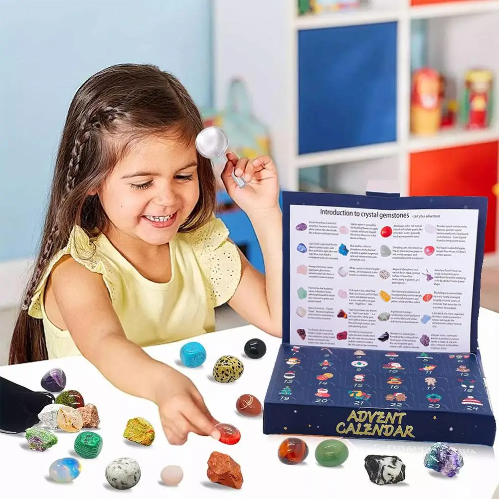 Рождественский календарь обратного отсчета день прибытия кристаллическая сетка