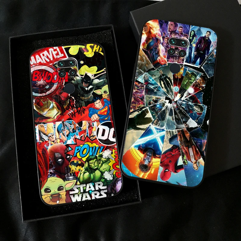 

Marvel Avengers Logo For Xiaomi Redmi Note 9 9T 9S 9 Pro 5G Phone Case Soft Back Carcasa Black Silicone Cover TPU