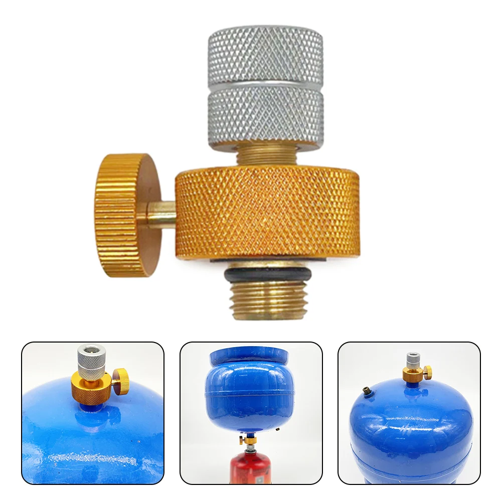 

Camping Flat Air Tank And Middle East Liquefied Gas Tank Interconversion Adapter Stove Refill Adapter Gas Saver Plus Gas