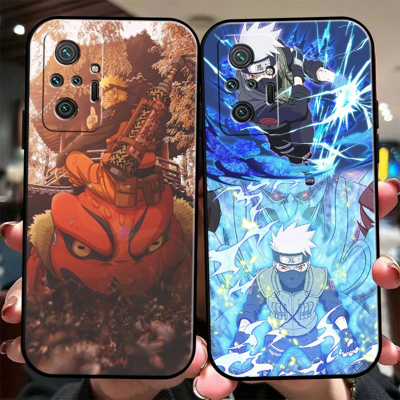 

Japan NARUTO Anime Phone Case For Xiaomi Redmi 9 10 9i 9AT 9T 9A 9C Note 9 9T 9S 10 Pro 10S 5G Funda Carcasa Back