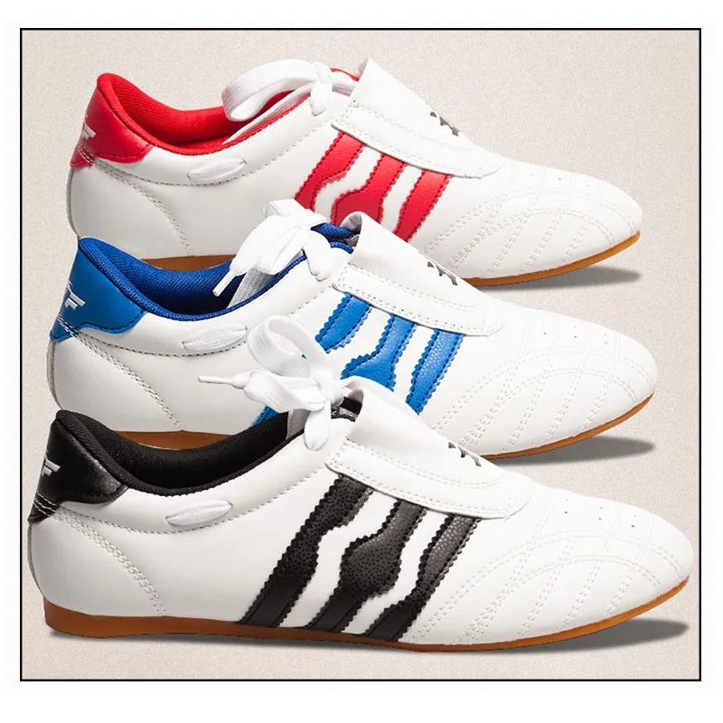 Black Taekwondo Shoes Men's High-quality Breathable Kung Fu Shoes Wushu Taichi Karate Martial Arts Wrestling Fighting Sneakers