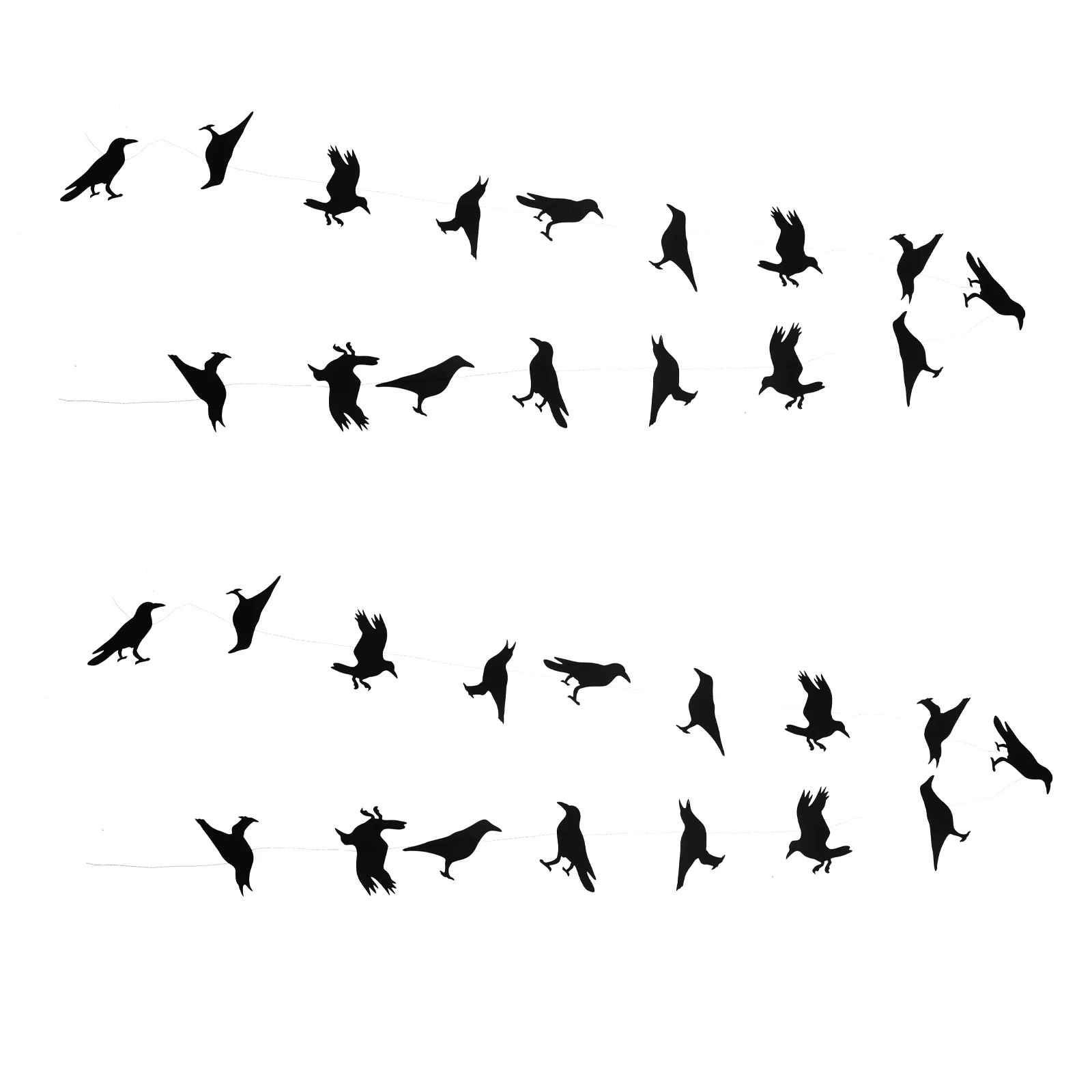 Halloween-themed Supplies Garland Decorations Paper Banner Creative Unique Crows Garlands Office