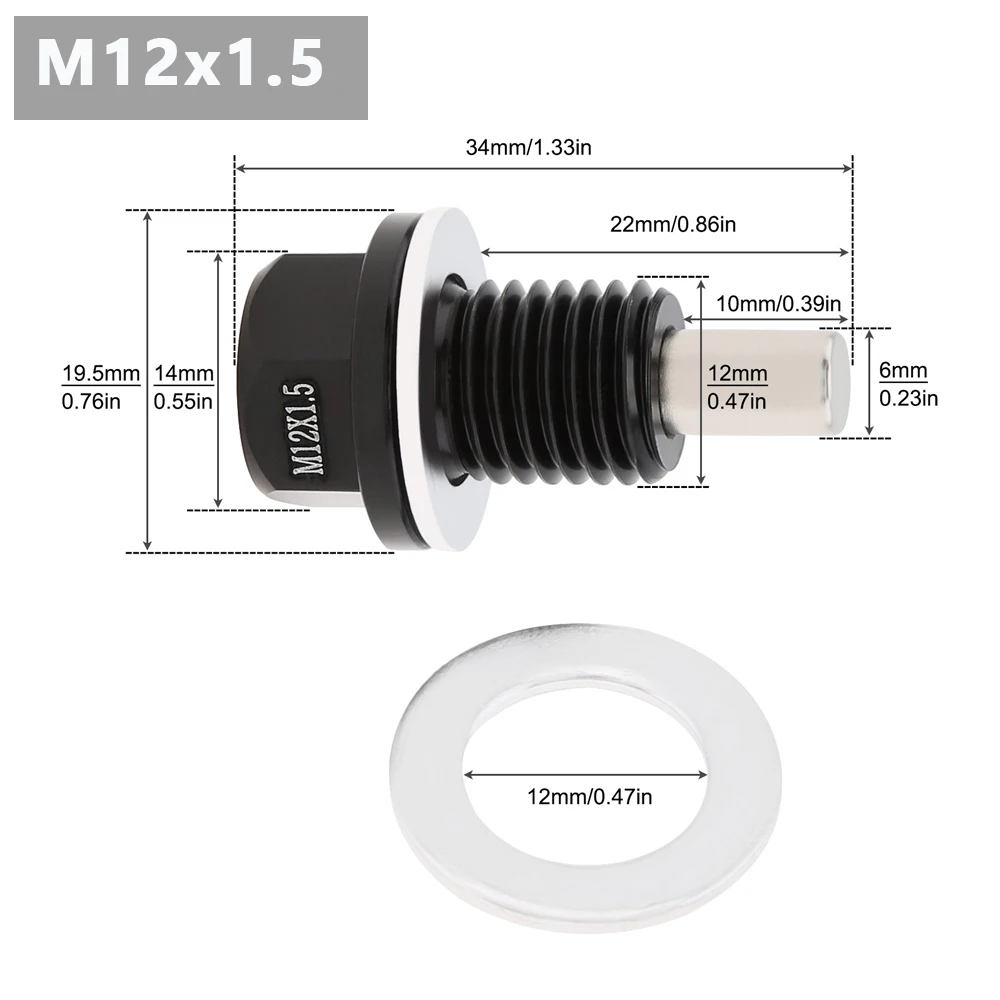 M12x1 5/M14x1 5 металлический авиационный алюминий с прокладкой шайбы для Ford /GM / Hyundai KIA