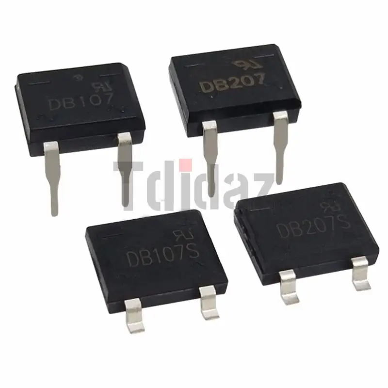 Мостовые выпрямители DB207 DIP-4, 1000 В, 2 А, DB104, DB157, DB107, DB207S, DB107S, DF06S, DF06, SOP-4, DB105S, DB106S, DB157S, DF10S, 10 шт.