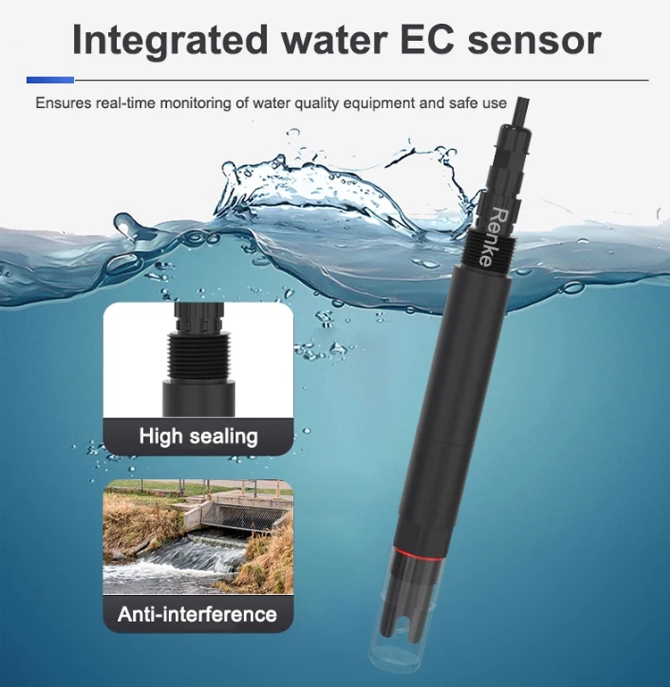 Фото Онлайн-датчик солености воды TDS, электрод EC для жидкостей, измеритель электропроводности воды RS485, В НАЛИЧИИ №4