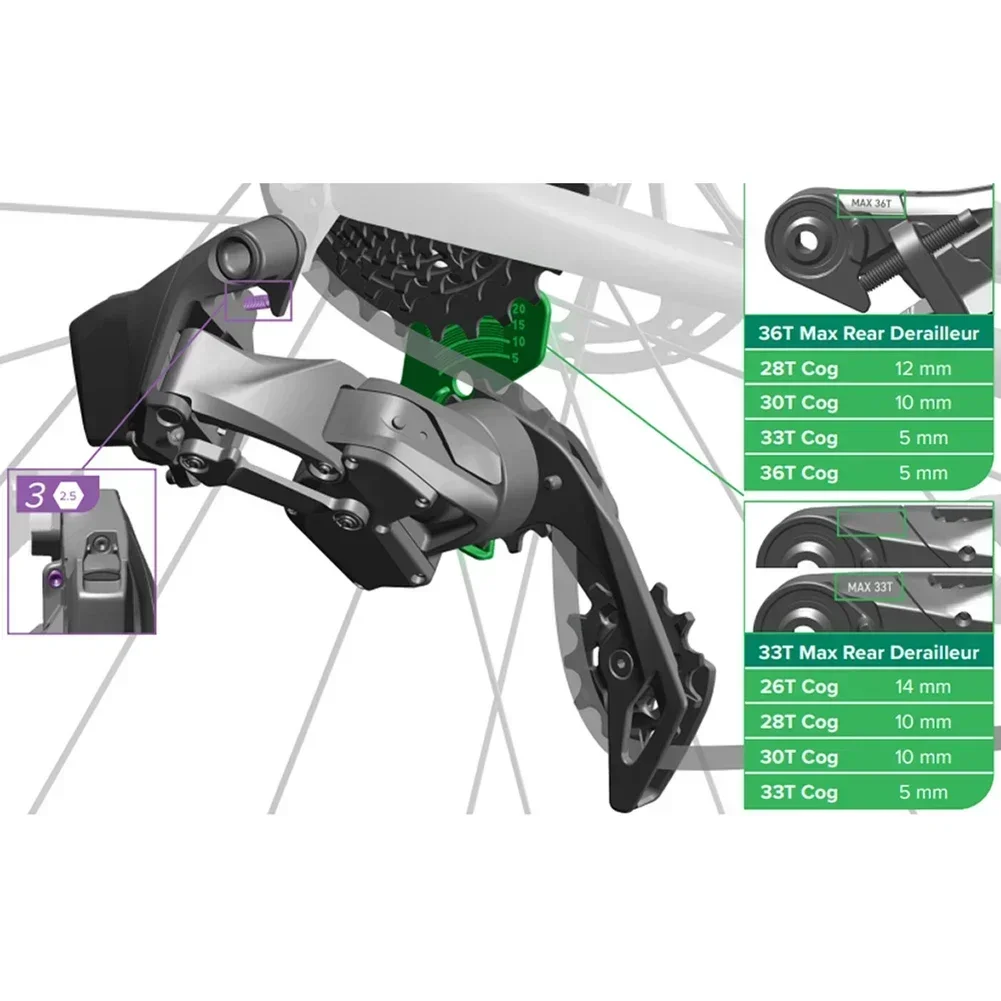 Инструмент для измерения линейки SRAM XPLR AXS FORCE настройка руля RIVAL инструмент