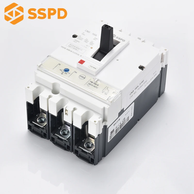 Фото Автоматический выключатель China SSPD, материал PA66, CNS 3P 160N 160A 690V 35kA, Etn, 3 фазы, конкурентная цена №2