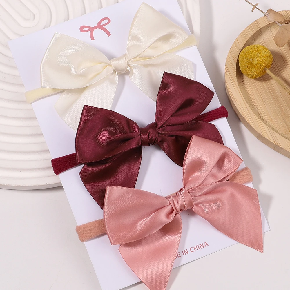 

1pcs Baby Cute Bow Headbands Grosgrain Ribbon Hair Bands for Children Girls Soft Hairband Newborn Hair Accessories Toddler