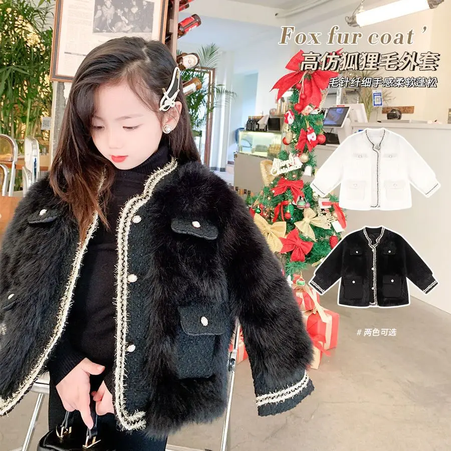 

Зимняя непромокаемая длинная куртка с капюшоном и искусственным мехом для девочек 5-16 лет