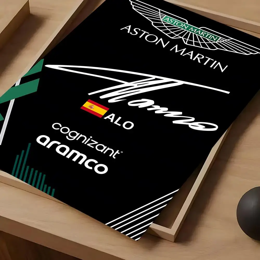 Фото Плакат Aston Martin F1, самоклеящаяся художественная водонепроницаемая бумажная наклейка, декор для кофейни, бара, комнаты, стены №2