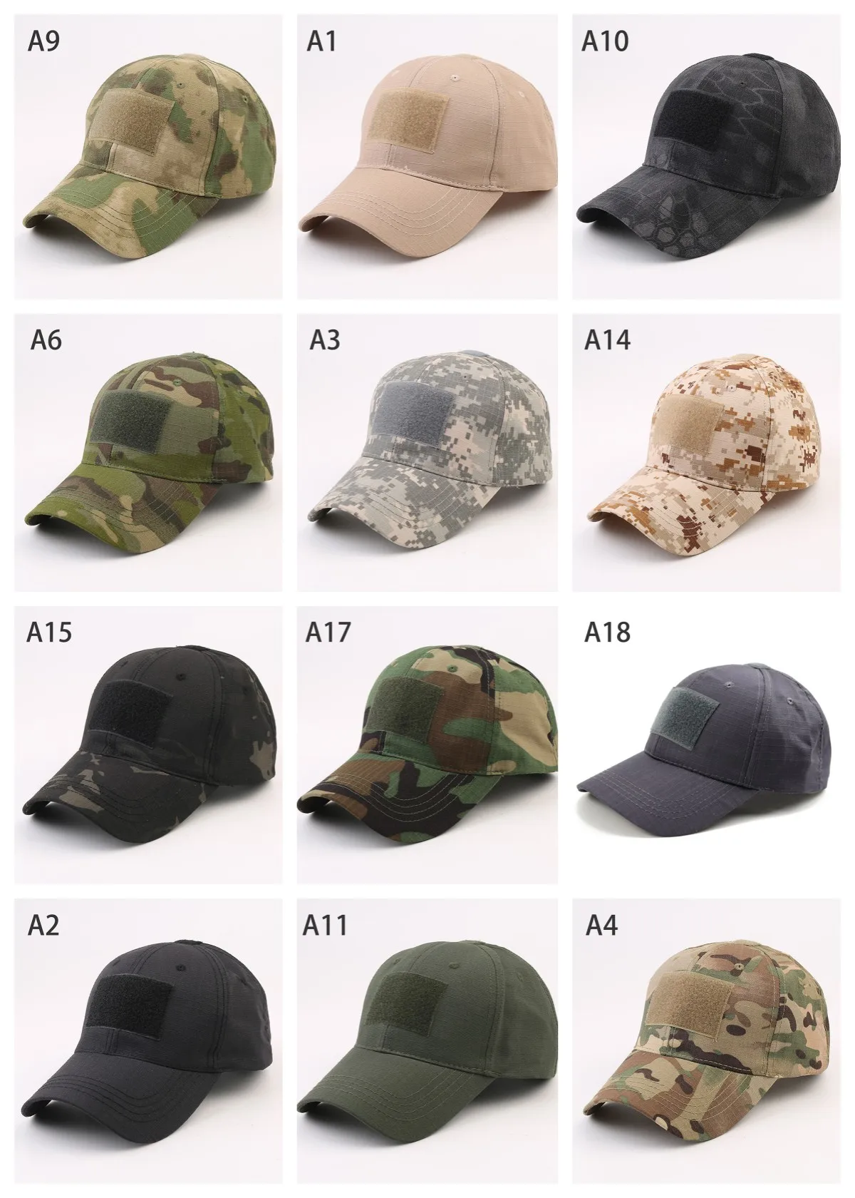 

Outdoor Multicam Camouflage Adjustable Cap Mesh Tactical Military Army Airsoft Fishing Hunting Hiking Basketball Snapback Hat
