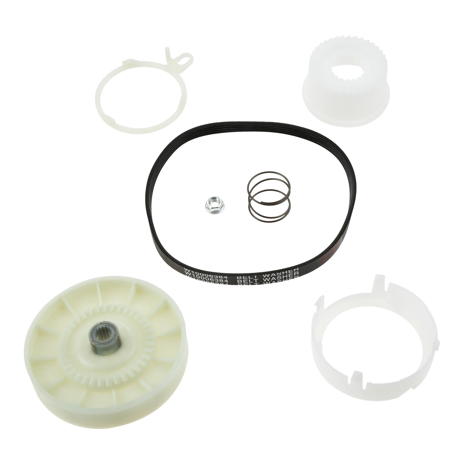 

Replace W10721967 Washer Pulley Clutch Kit W10006384 Drive Belt for Whirlpool Kenmore W10006356 ap5951296 W10315818 PS10057144