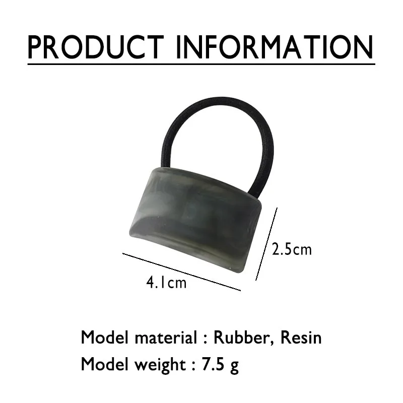 Новинка 2024 модная эластичная резиновая лента для волос с геометрическим