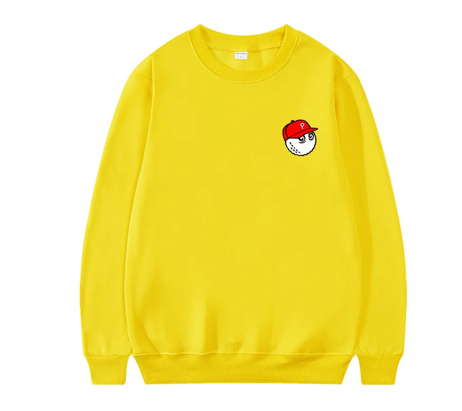 Autumn/Winter Golf Top Round Neck Napping Sweatshirt Colorful Men's Women's Golf Clothing Malbon Golf Long-Sleeved T-shiirt