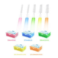 30405060pcsbox toothpick dental interdental brush 0 6 1 5mm cleaning between teeth oral care orthodontic i shape tooth floss