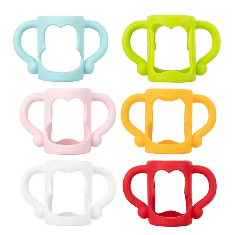 Feeding Bottle Handle Silicone Grip Bottle Holder Teach Babi
