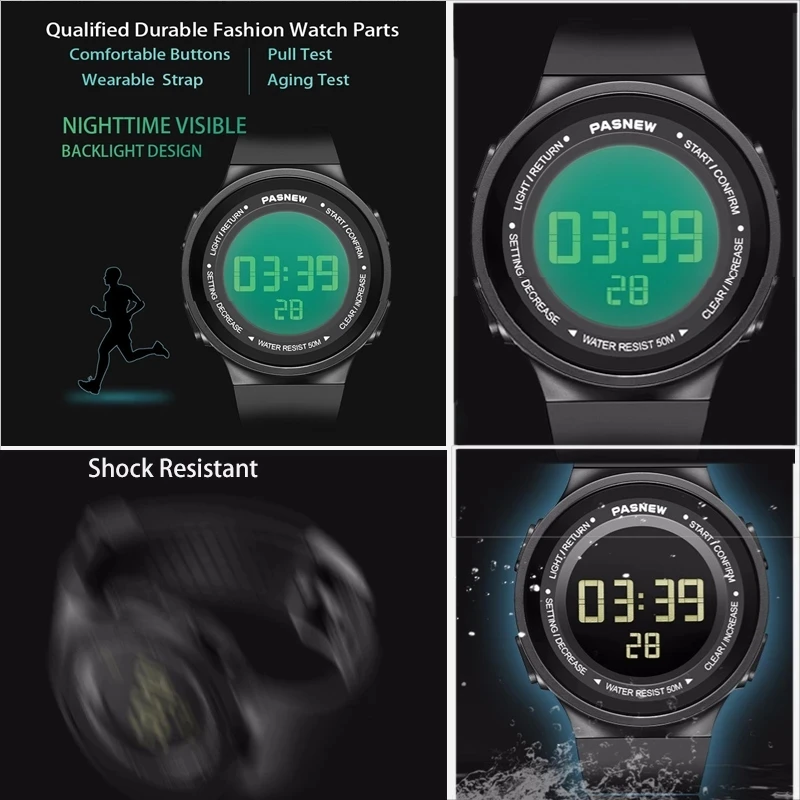 Waterproof Sport Watch Women Digital Wristwatch Pedometers Simple Design Girl Running Electronic Hand Timepiece Led Handclock enlarge