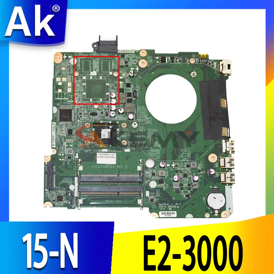 

Laptop motherboard For HP Pavilion 15-N 15-F Mainboard 781935-001 781935-501 783324-501 DA0U93MB6D0 E2-3000