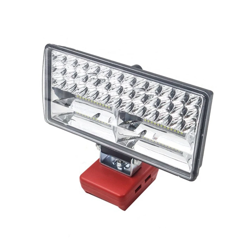 

New-LED Work Lights Flashlights Electric Spotlight With Dual USB For Milwaukeee M18 14.4V 18V Li-Ion Battery