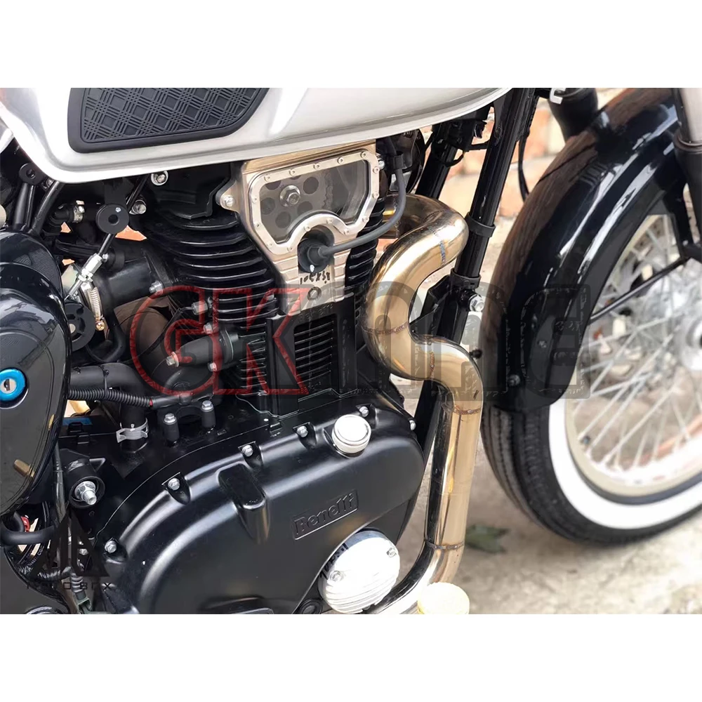 Фото Новая прозрачная крышка двигателя для мотоцикла Benelli BJ Imperiale 400, модифицированная, с видимой малой звездочкой, боковая крышка BJ400-8 №3