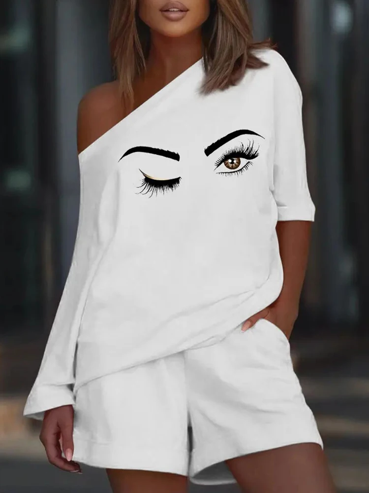 Женские длинные шорты со скошенным верхом и принтом женская одежда для отдыха