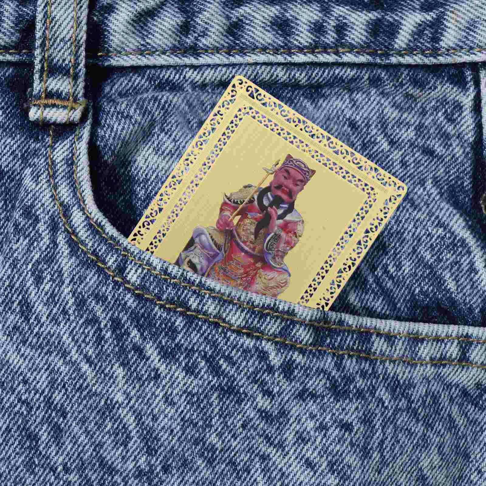 Общий Ву Суй Бронзовая карта Китайские подвески Талисманы удачи Дверь Стражи