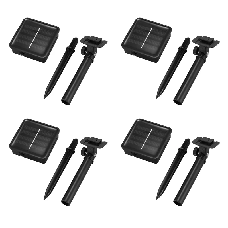 

4X Solar String Lights, 10M 100LED Outdoor String Lights, Waterproof Decorative String Lights (Warm White)