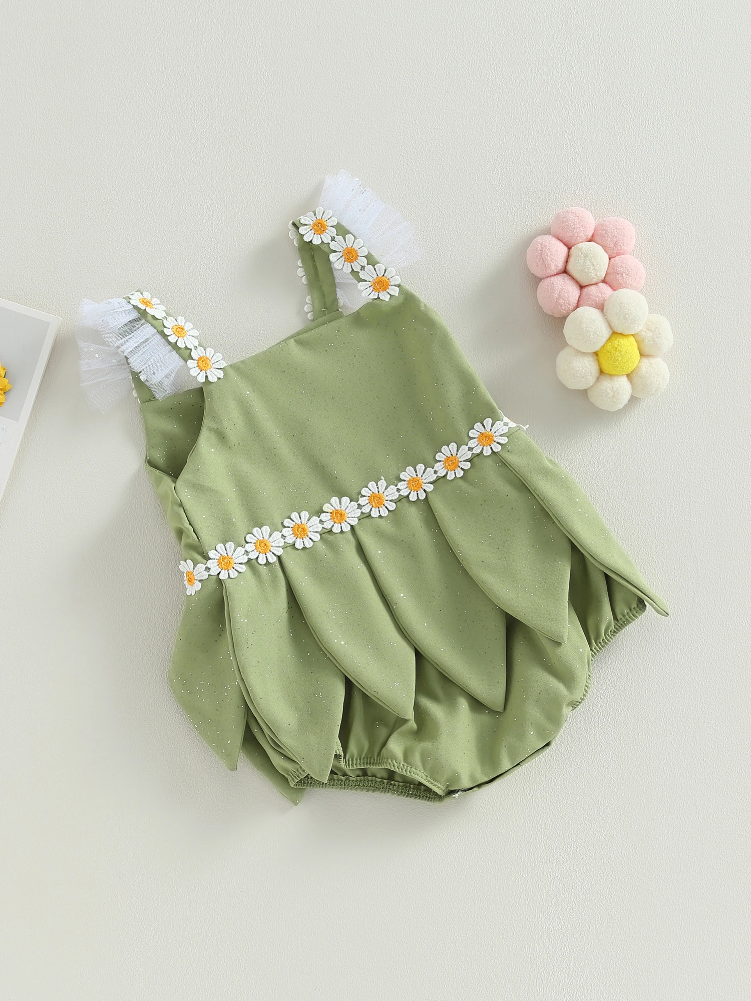 

Adorable Fairy Princess Romper for Infant Baby Girls - Perfect for Halloween Cosplay Parties and Photoshoots