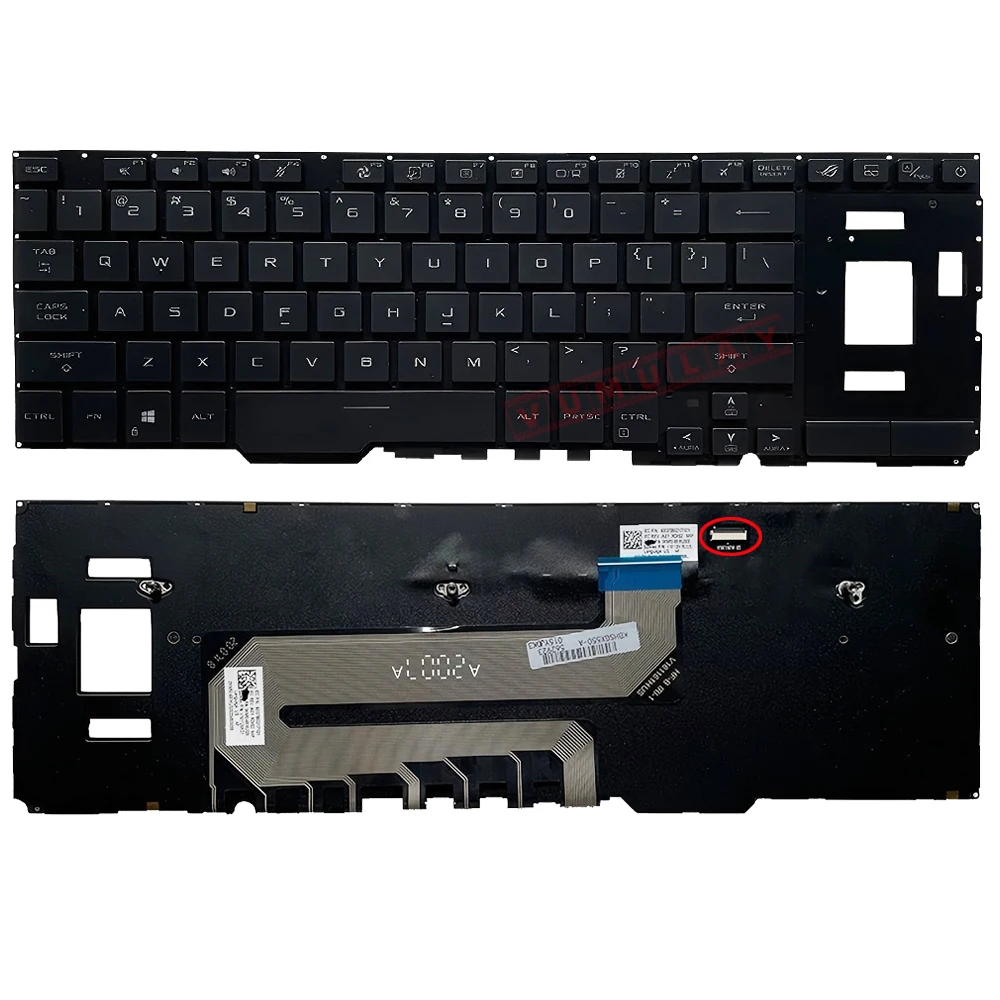 Русская/английская RGB клавиатура с подсветкой для ASUS ROG Zephyrus GX551 GX551SE GX551QS GX551QM GA551QS