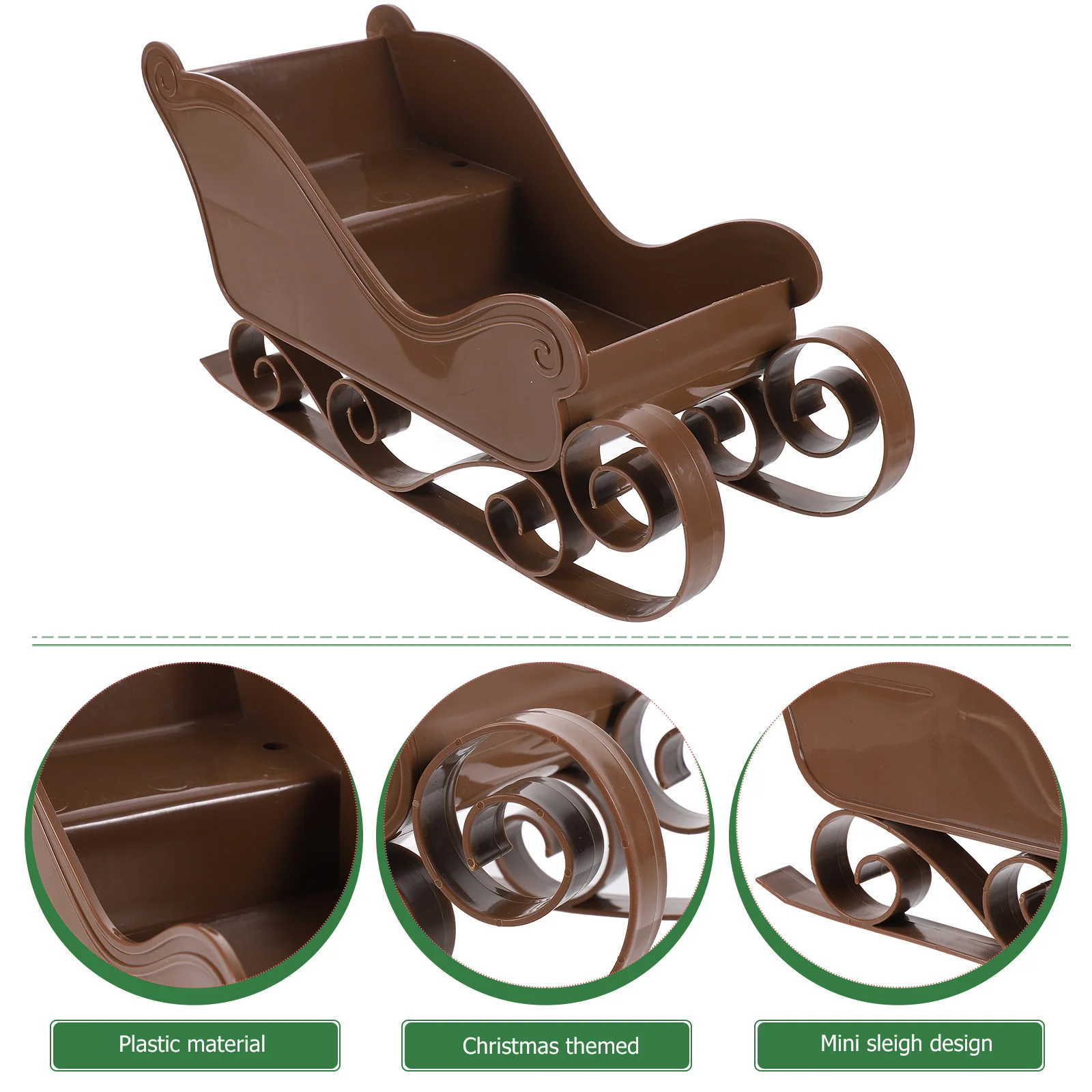 Рождественские сани мини-украшение корзина набор подносов настольные