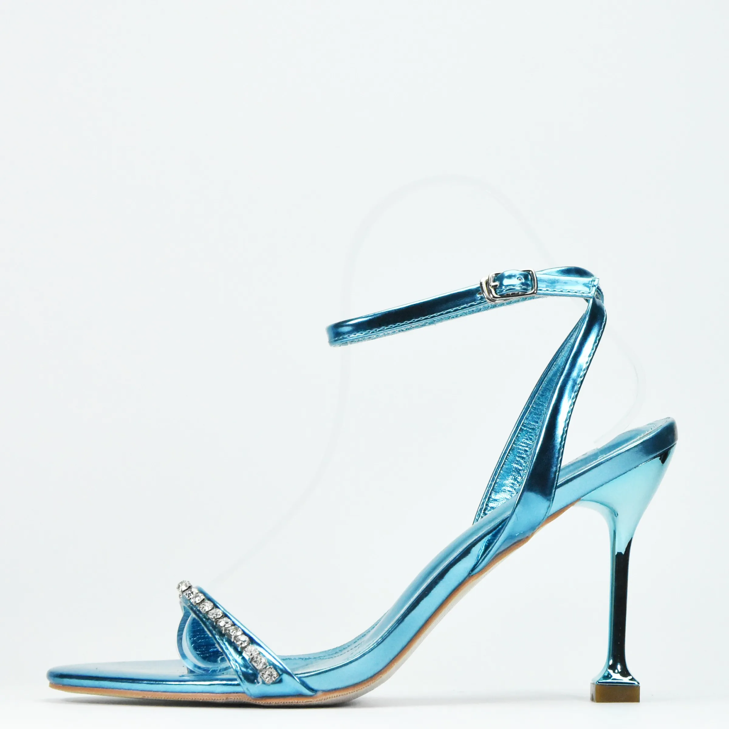 CHMURY летние зеркальные блестящие синие розовые туфли на каблуке для женщин 2024