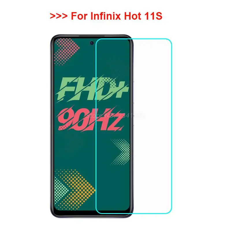 transparent phone case for smartphone infinix hot 11s x6812 back cover with tempered glass for infinix hot 11s screen protector free global shipping