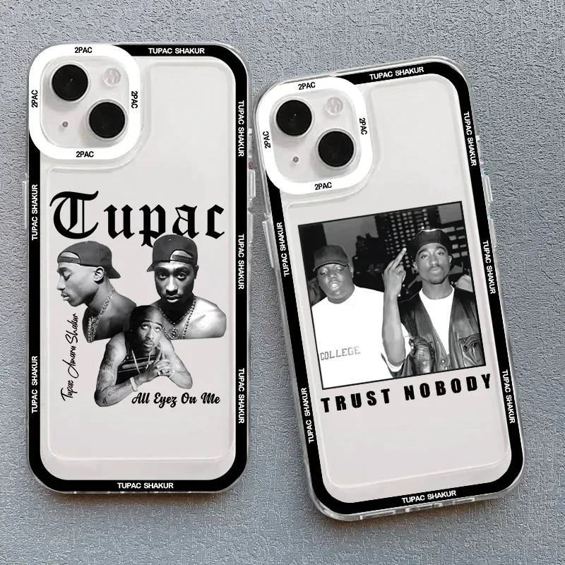 Rapper 2pac Singer Tupac Phone Case For OPPO Reno 12F 12 7 11 11F 10 2F 4 8 8T 8Z 7Z 6Z 6 Pro Plus 4G 5G Clear Soft TPU Cover