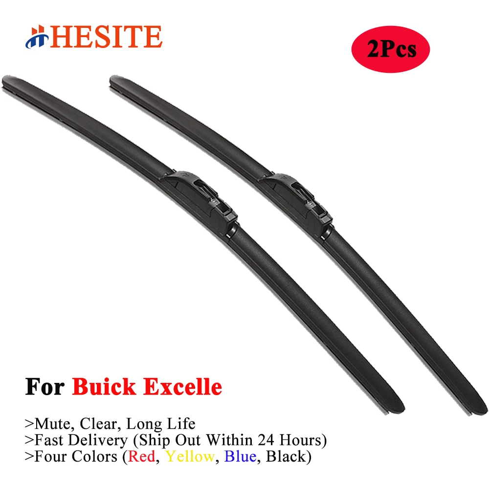 

HESITE Colorful Hybrid Wiper Blades For Buick Excelle From 2003 To Onward 2Pcs Front Windshield Wipers 22"+18" Fit H1 U J Hook