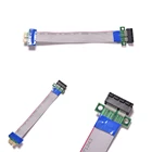 Шина PCI Express с гибким кабелем Для переустановки PCI-E, 1X до 1x слот, Райзер-карта, удлинительная лента для майнинга биткоинов, Прямая поставка